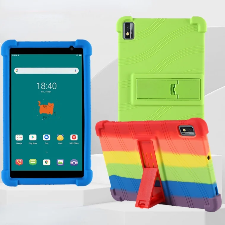 

Soft Silicon Cover For Blackview Tab 6 Case Kids Safety 8 Inch Tablet PC Kickstand Case For Blackview Tab6 Shockproof Airbags