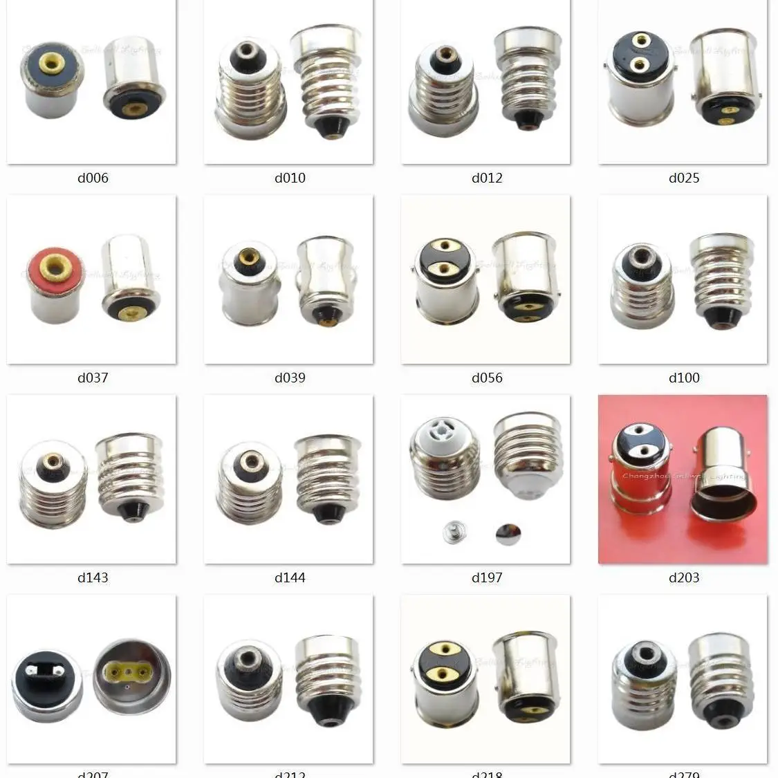 10 pcs for MS4 BA7S BA9S E10 E12 E14 E27 BA15S BA15D R17D bayonet screw