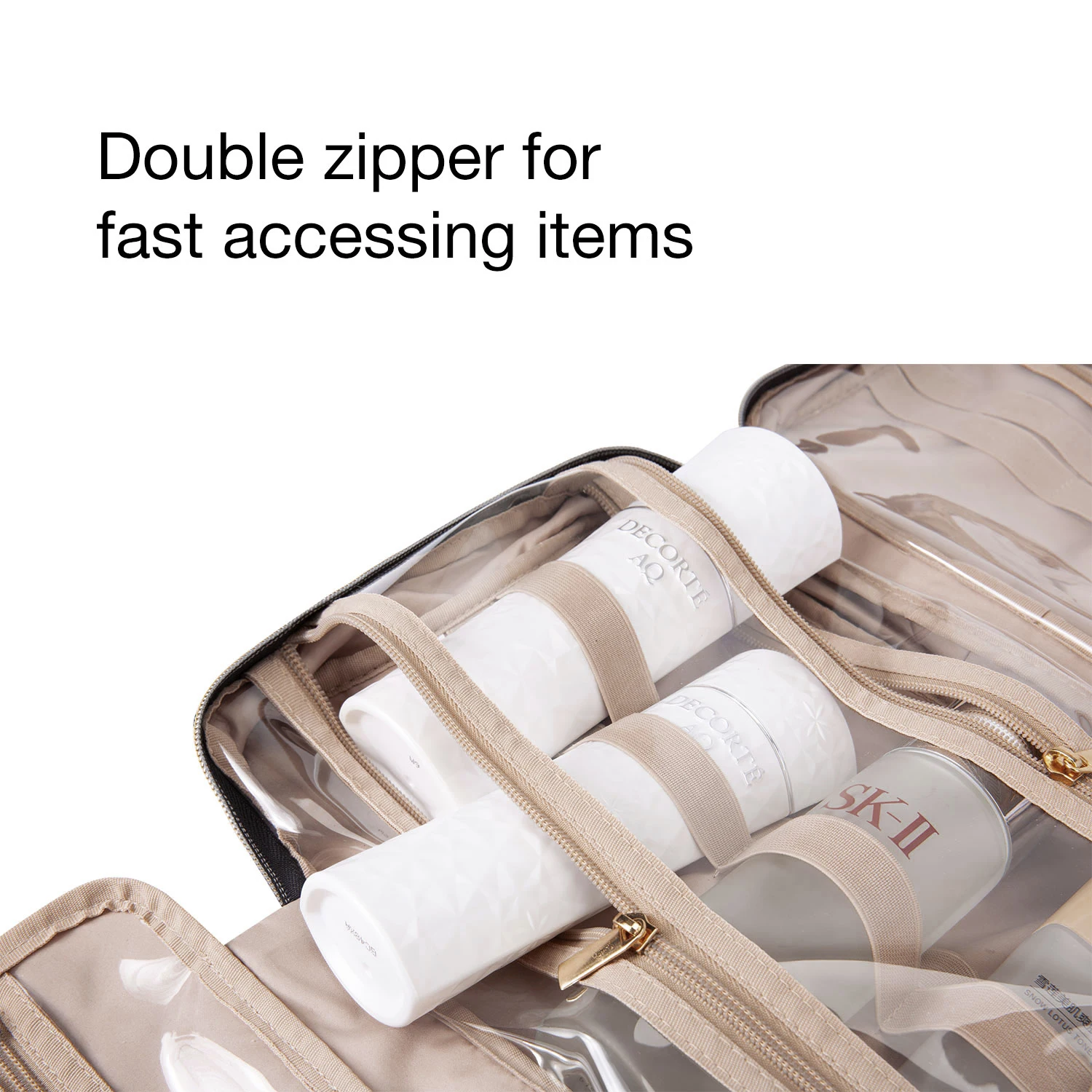 Borsa da toilette da viaggio da uomo Borsa da viaggio portatile impermeabile di grande capacà Borsa per cosmetici per uomo Donna Borsa per il lavaggio di bellezza  1524