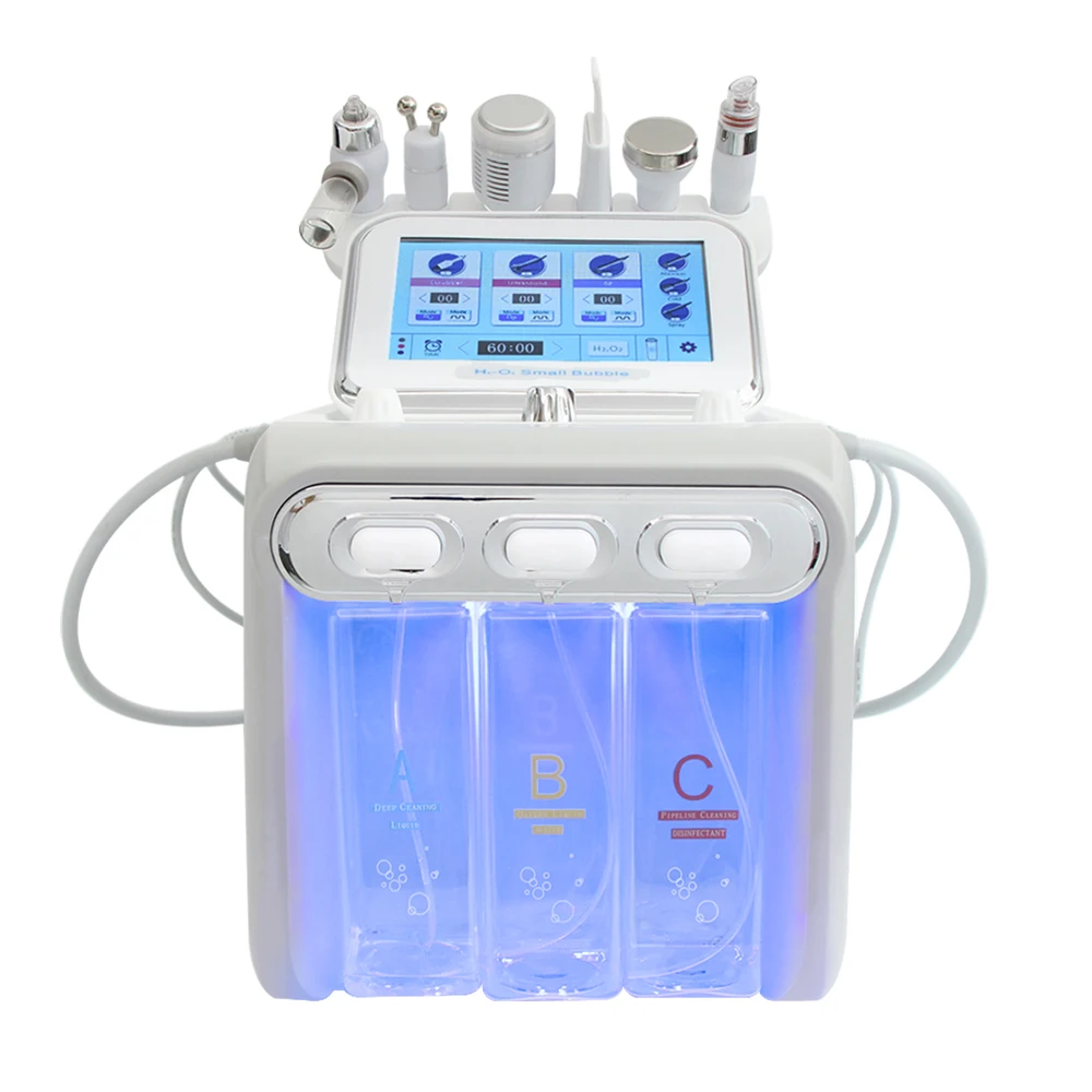 6 in1 Hydro Water Oxygen Jet Peel Machine Oxy Spray Facial Machine