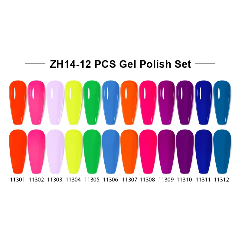 NAILCO UV 젤 네일 광택제, 레드 핑크 컬러, 네일 아트 래커, LED 젤 바니시 젤락, 흡수 글리터 네일 젤 광택제, 12 개/세트, 15ml