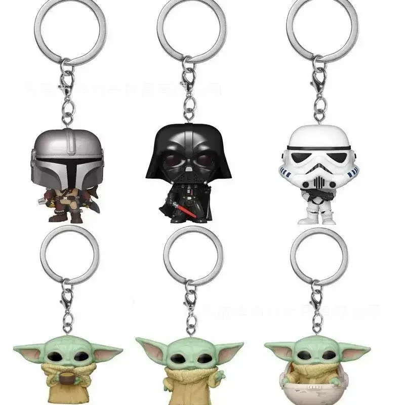 

Star Wars peripheral movies, European and American new cool personalized anime cartoon figures, decorative pendant keychains