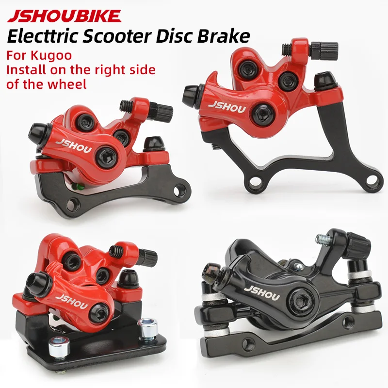 JSHOUBIKE Electric Scooter Mechanical Disc Brake with Adapter Right Side Universal Upgrade Disc Rotor Brake For Xiaomi M365 Pro