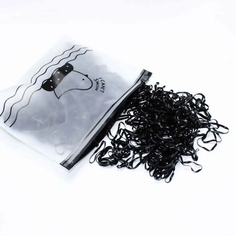 Girls Colorful Small Disposable Rubber Bands Gum for Ponytail Holder Elastic Hair Bands Fashion Hair Accessories 1000pcs