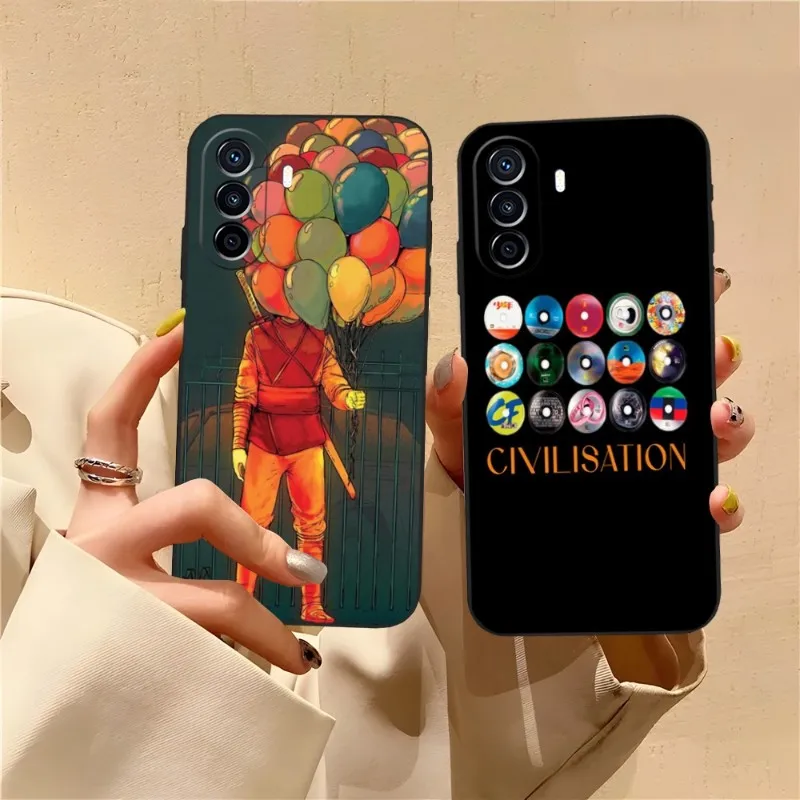 Custodia Per Telefono Orelsan Civility Funda Per Huawei P30 P40 P50 P10 P20 Lite Mate 40 Pro Plus Smart Z 6 7 5 Cover Posteriore