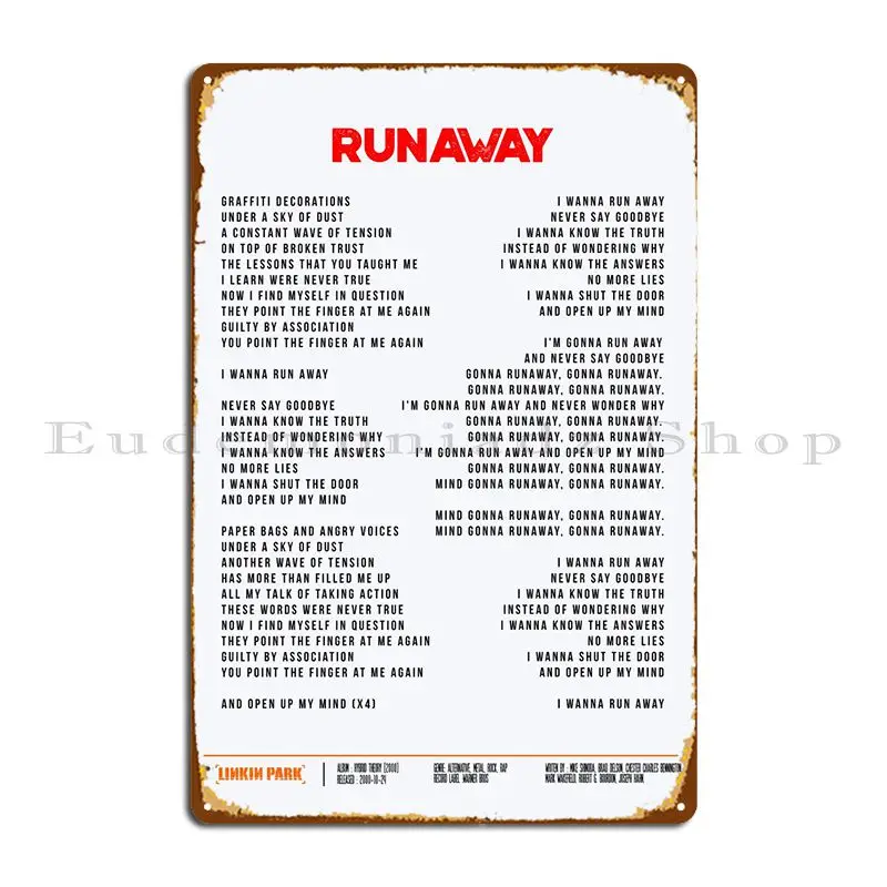 

Best Music Metal Plaque Poster Printing Decoration Garage Wall Mural Decoration Tin Sign Poster