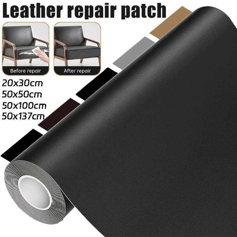 Repair Patches Leather Repair Patches Leather Repair Tape Self Adhesive Leather Repair Patch Sofas Couch Furniture Car Seat Cuttable Refinisher for Home Restaurant