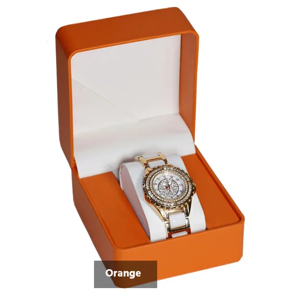 Black Single Watch Gift Box with Soft Pillow, PU Leather Wristwatch Case Organizer for ... - SKU SWBP1121 - UGI Packaging