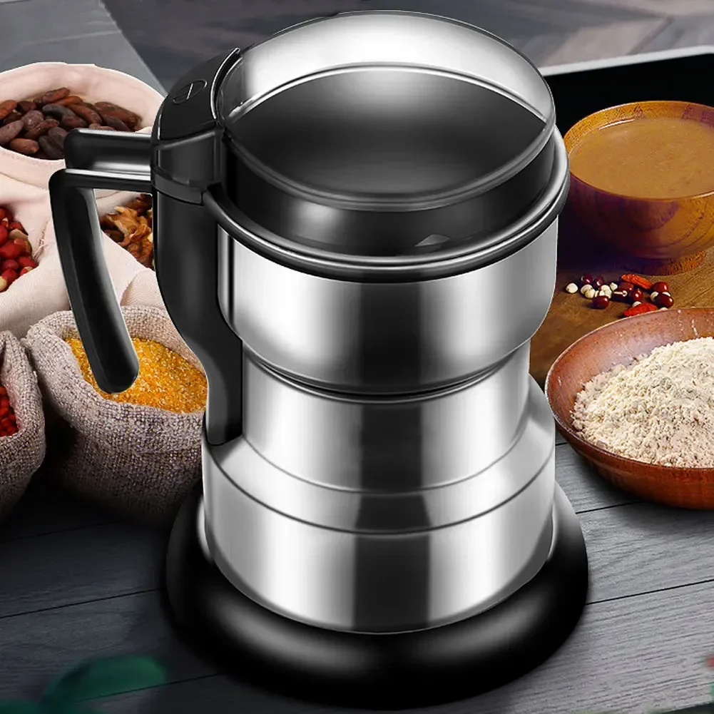 Multifunction Electric Grinder Electric Coffee Beans Grinder Stainless Steel Spices Mill Cereal Grains Grinder Machine 600/300ml