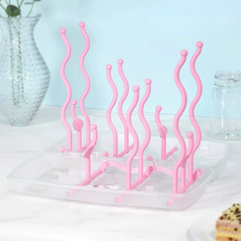 Bottle Dry Rack Baby Bottle Drain Drying Racks Baby Cleaning Dryer Drainer Storage Drying Rack