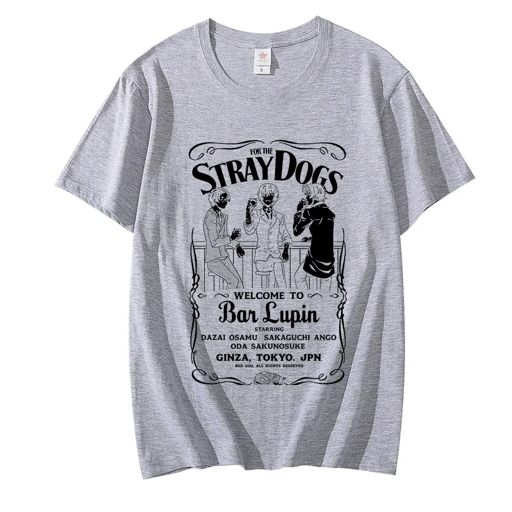 

Camiseta de Anime japonés Bungou Stray Dogs para hombre y mujer, camiseta gráfica Harajuku de Manga Dazai Osamu, camisetas Unise