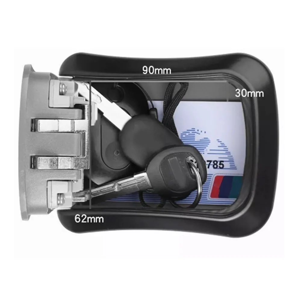 11pcs 4 자리 조합 키 잠금 상자 방수 벽걸이 형 키 보관 상자 안전하고 내구성이 뛰어난 잠금 상자 홈 보안