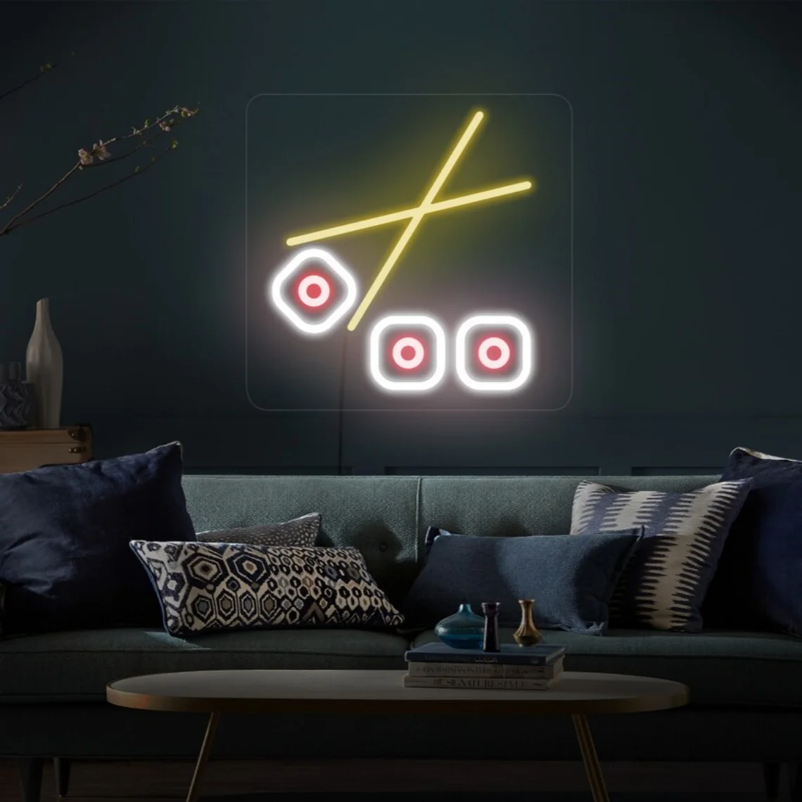 Sushi Neon Sign Sushi Wall Decor Neon Sign Restaurant