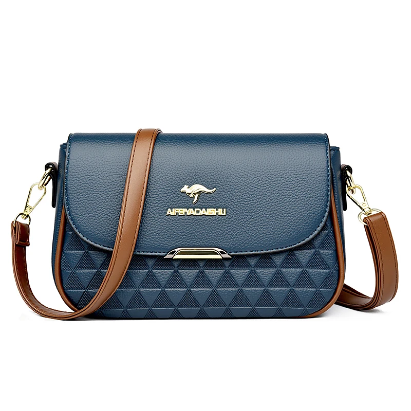 حقيبة يد نسائية أصلية تحمل علامة تجارية، بتصميم كر...