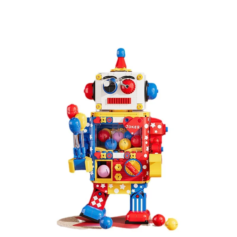 City Children'S Egg Twisting Robot Building Blocks Fatti A Mano, Creative Small Particle Puzzle Assembly Blocks Regali Di Compleanno Giocattoli