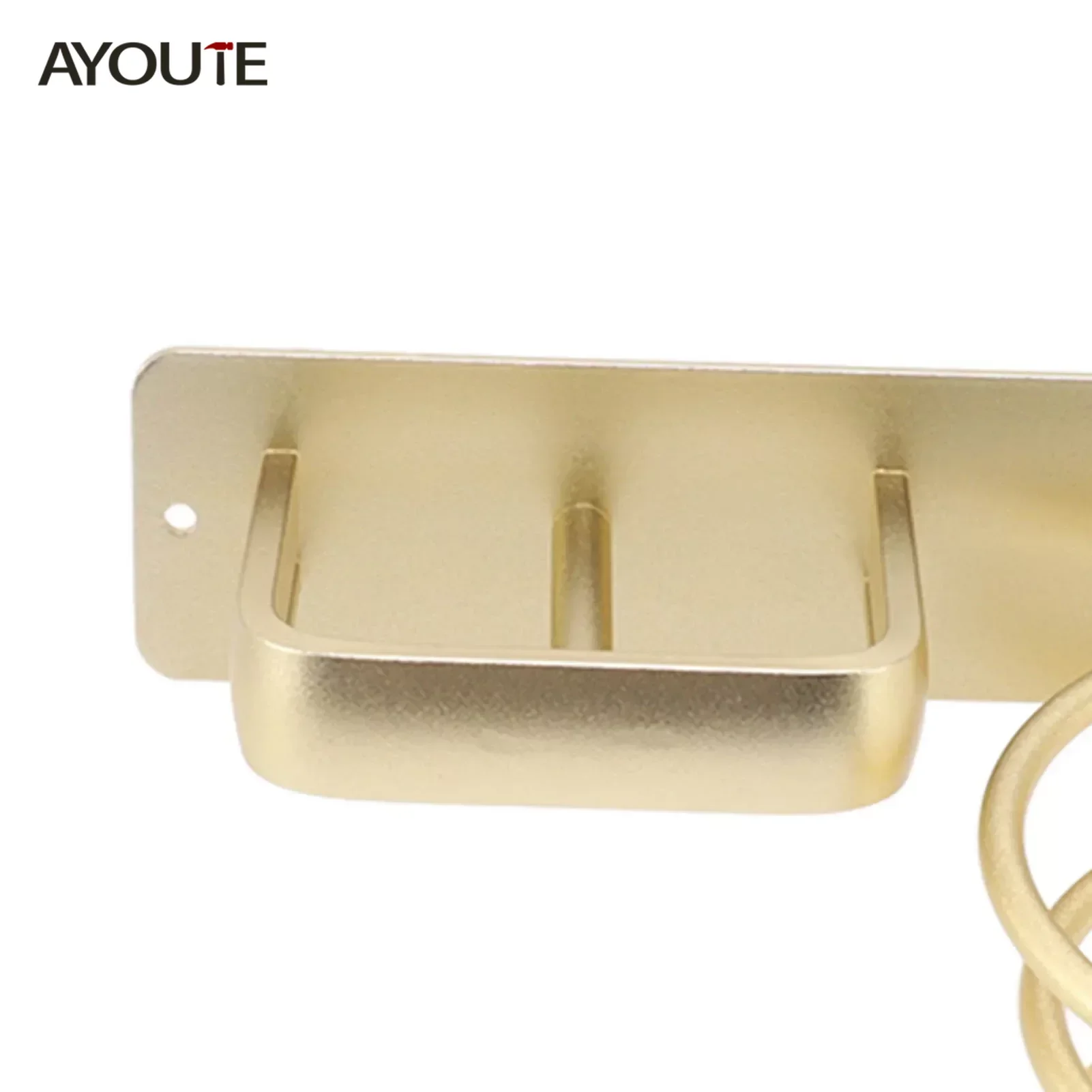 Hair Dryer Holder Straightener Storage Bracket Rack Space Aluminum Home Decoration Gold Wall Shelf Bathroom Shelf Styling Tool storage rack hair dryer holder hair tool holder