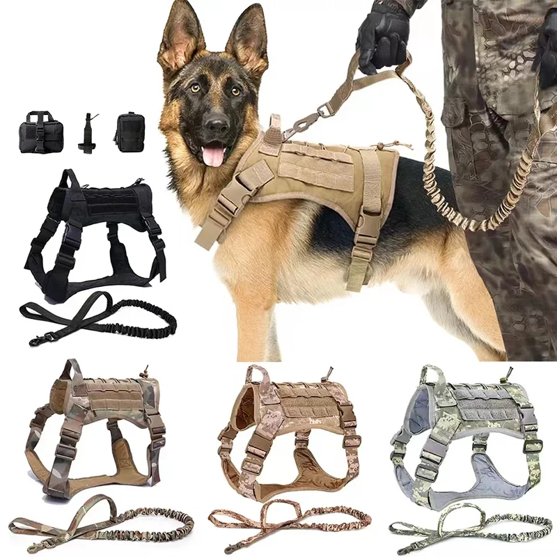 Military Tactical Dog Harness K9 German Shepherd Outdoor Training Vest