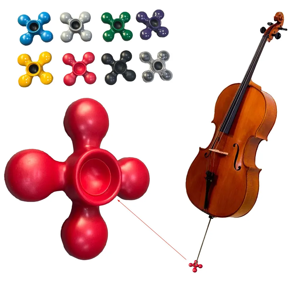 Professional Cello Non Slip Anti Skid Mat Stand Spike Holder Cello Stopper Pad Non‑slip Rubber Foam Base Accessories