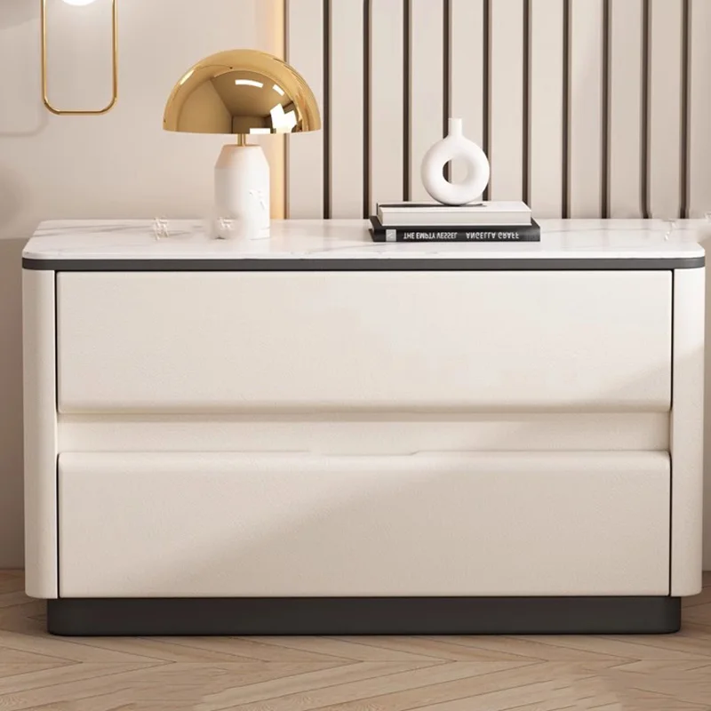 

White Minimalist Nightstand Nordic Bedroom Wood Bedside Storage Nightstands Modern Luxury Mesitas De Noche Home Furniture