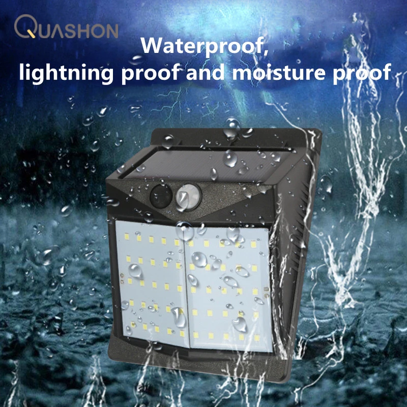 

LED Solar Wall Light Outdoor Decorative Garden Home Wall Lamp Waterproof Human Body Induction Lighting Solar Panel Light