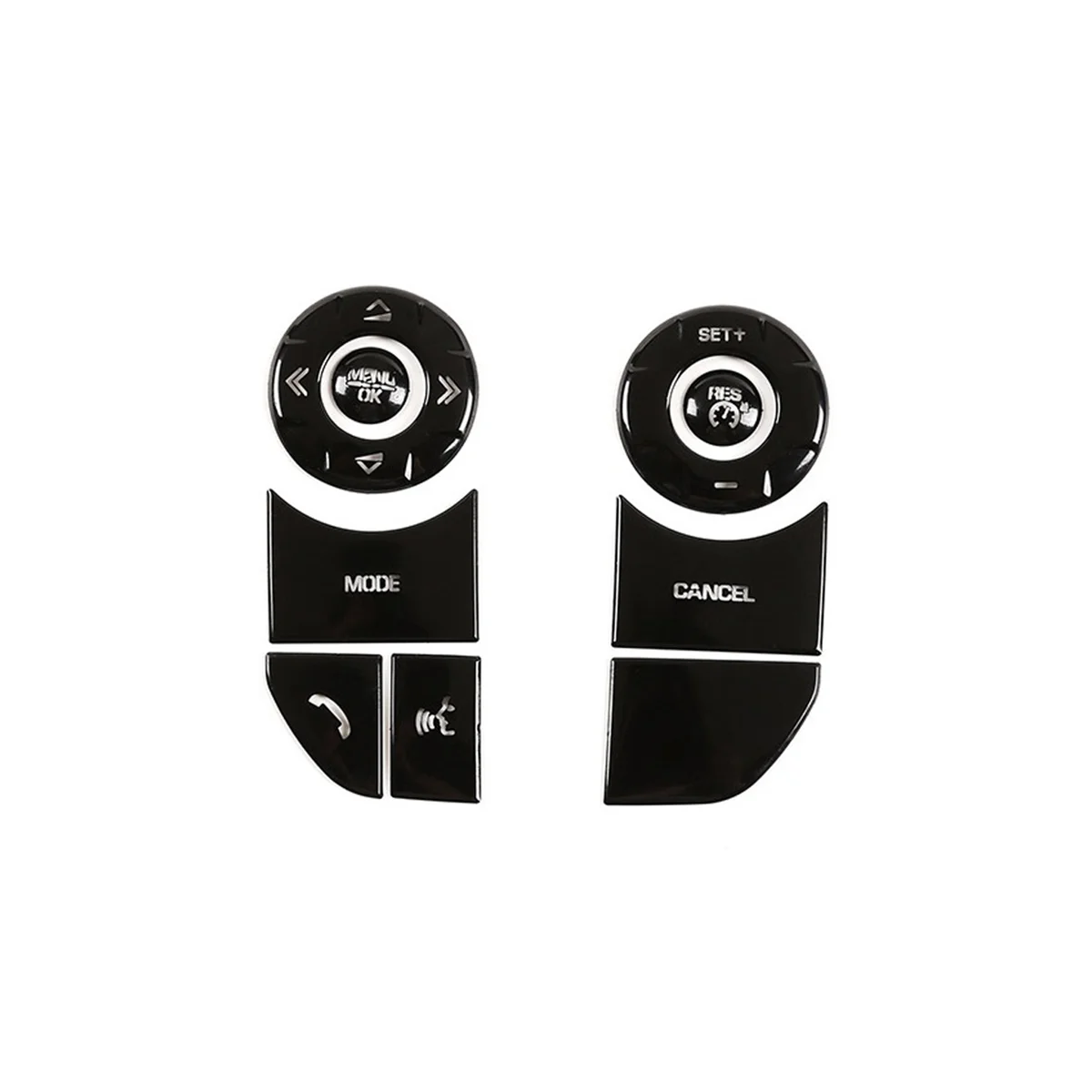 

Car Steering Wheel Button Trim Stickers Accessories for Land Rover Discovery 5 LR5 Range Rover Sport Vogue(B)