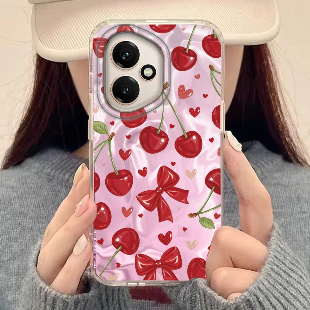 Cute Fruits Cherries Girl Phone Case Cover