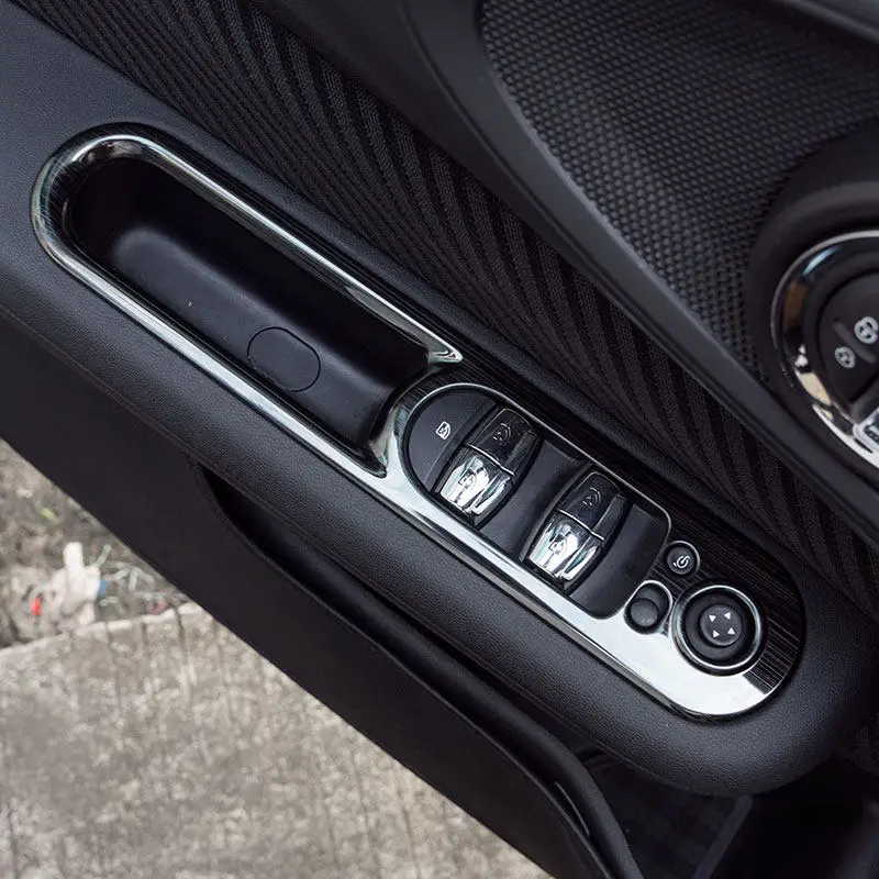 For MINI Cooper F54 Clubman F60 Countryman F56 F55 Car Windows Control Panel Cover Stickers Moulding Trim Auto Styling Accessory Car Stickers Car Door Stickers Carbon Fiber Car Stickers