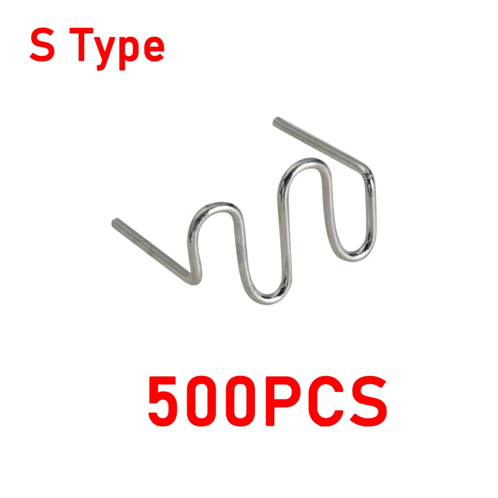 Plastic Welding Staples 0.8mm Welding Nails Plastic Welder Repair Nails Kit 1000/500/200/100Pcs 4 Types plastic welding staples