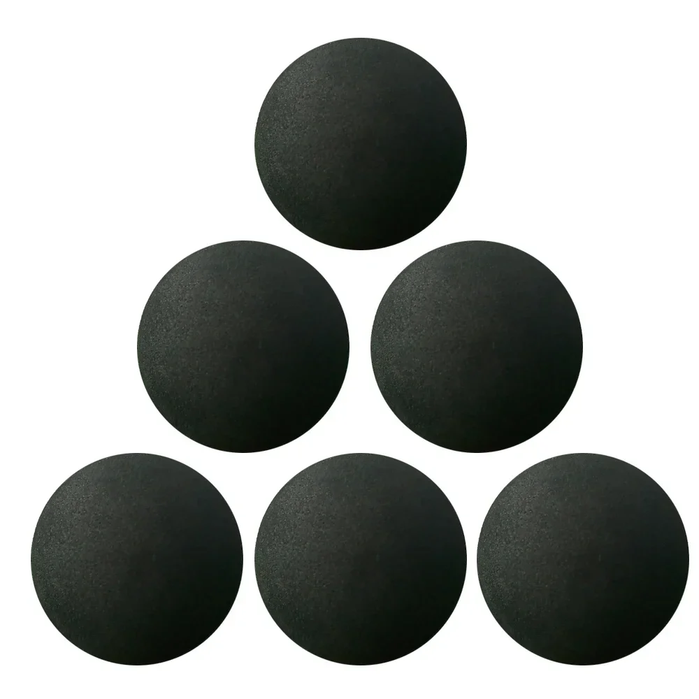 6Pcs 50mm Soft High Tenacity Lightweight EVA Electric Muscle Massager Replacement Head Massage Gun Ball Head Accessories Black 2