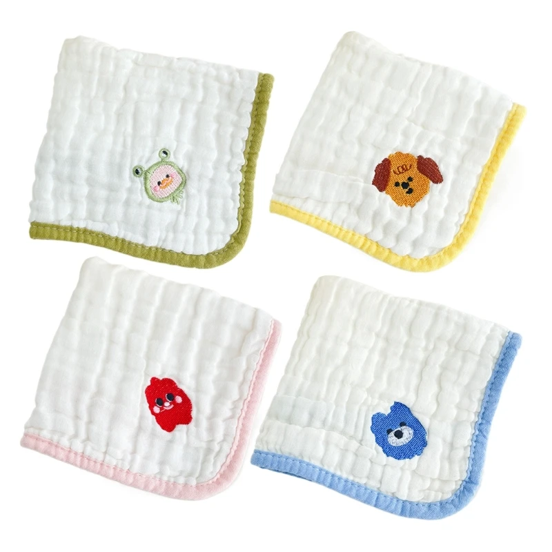 

Baby Washcloth with 6-layer Baby Towel Reusable Baby Cotton Square Face Shower Bath Towel Soft Baby Wiping Bathing Feed K1KC