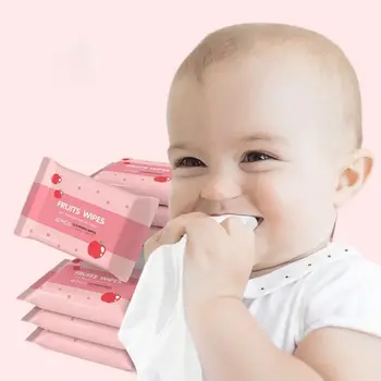 10 Pz/pacco Spunlace Tessuto Non Tessuto Salviette Per Bambini Portatile EDI Acqua Pura Tessuto Acqua Monouso Estratibile