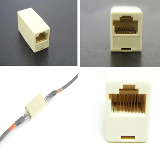 10pcs/lot Network Lan Cable Joiner Bilateral 8 Pins Coupler
