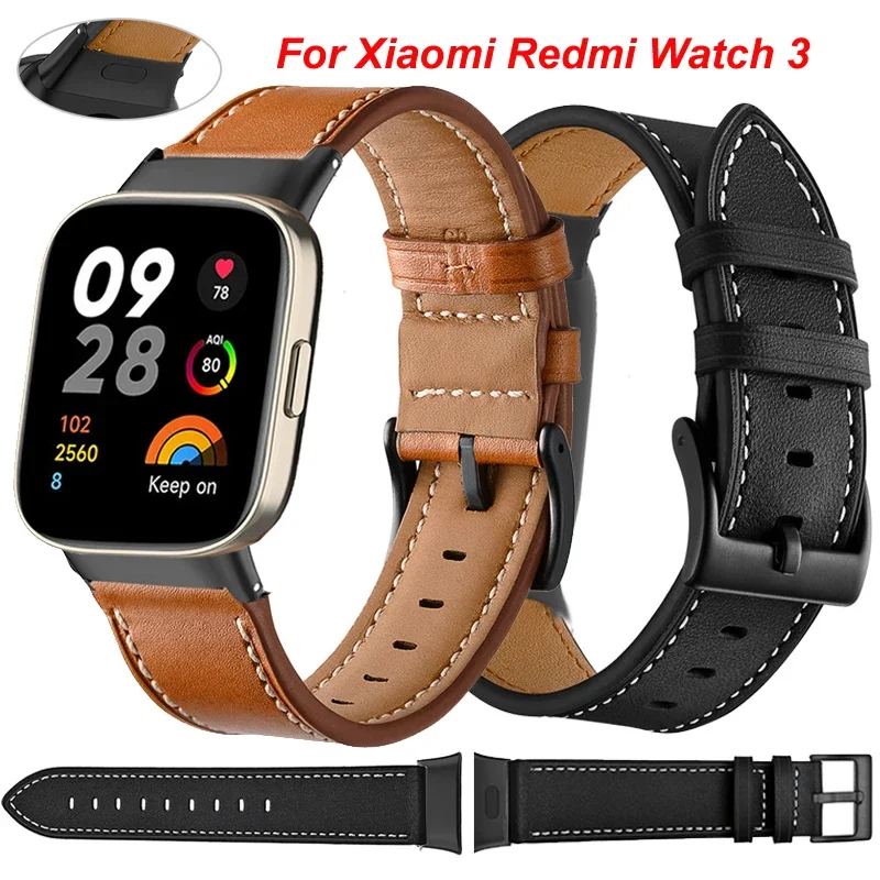 Premium Leather Watchband Strap Bracelet - Replacement Wristband