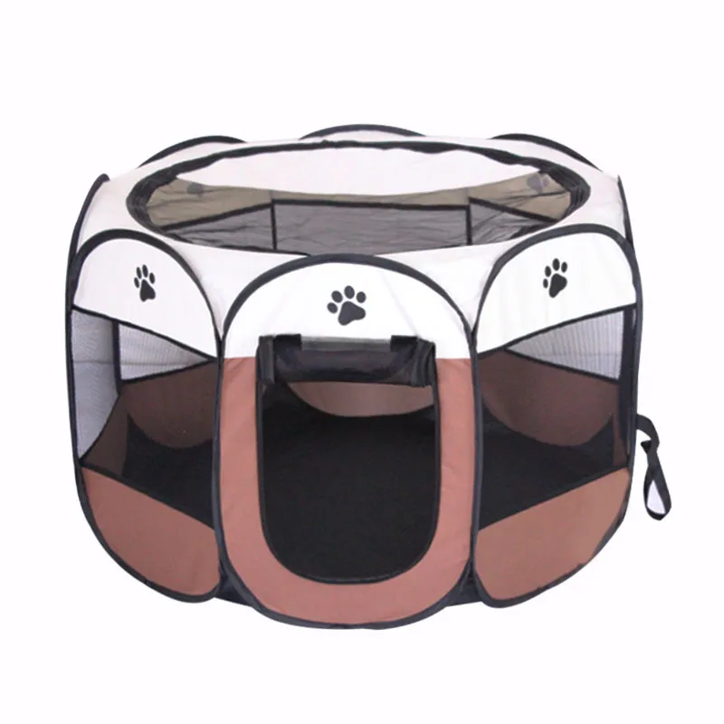 Title 7, Pet Tent Kennel Octagonal Fence Portable Foldab...