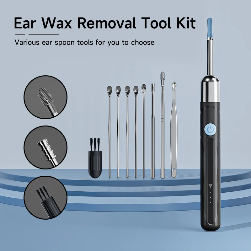 WiFi Endoscope 4.2mm 1080P Ear Picker Camera with Ear Spoon Base for iOS/Android Ear Cleaning Otoscope with Ear Wax Removal Tool 6