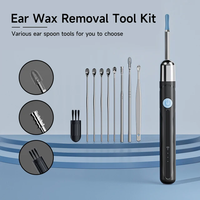 WiFi Endoscope 4.2mm 1080P Ear Picker Camera with Ear Spoon Base for iOS/Android Ear Cleaning Otoscope with Ear Wax Removal Tool 6