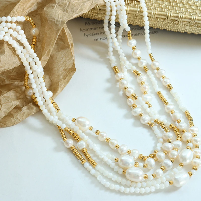Orecchini Goddess Aphrodite perle e conchiglie Orecchini Goddess Aphrodite perle e conchiglie