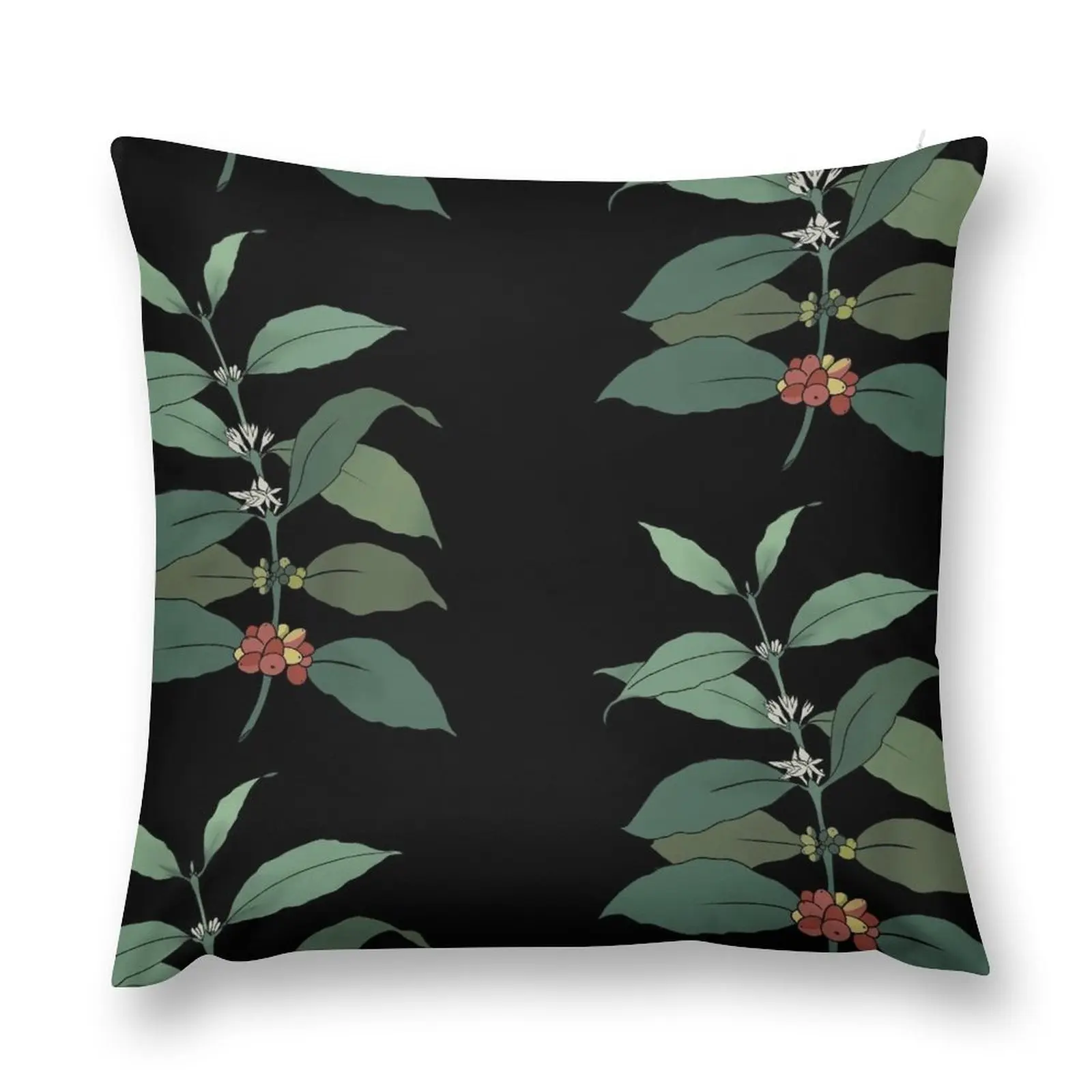 

Coffee Plant Throw Pillow Sofa Covers ornamental pillows for living room christmas ornaments 2024 Cushions