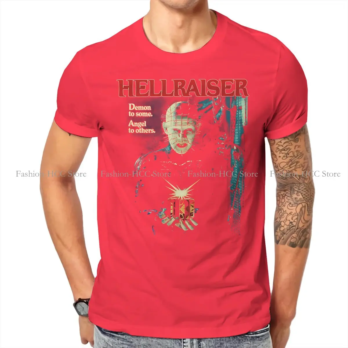 Hellraiser Pinhead Shirt S-6XL Mens Black Cotton Horror Movie Graphic Tee Y2K