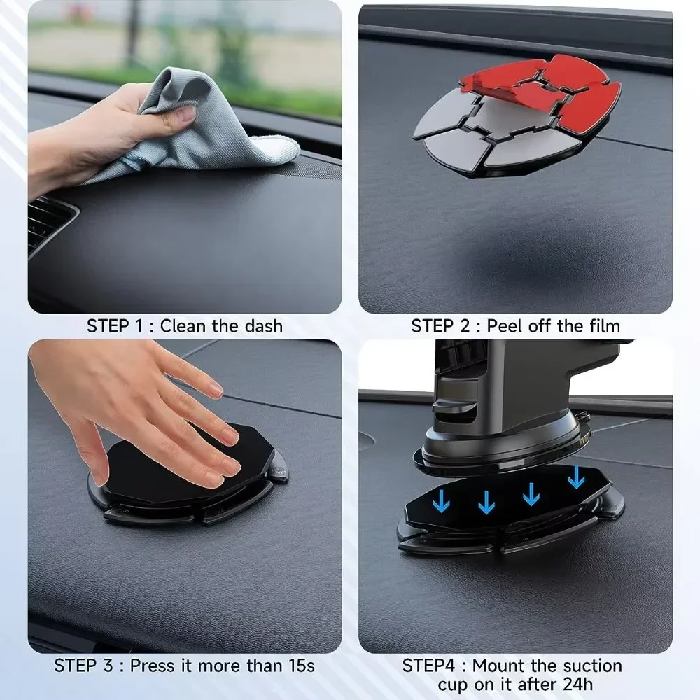 1Pcs Dashboard Mounting Pad Disc for Suction Cup Car Phone