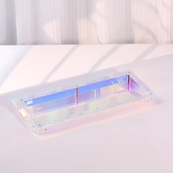 Keebox Customizable Acrylic 60 Layout Keyboard Case - DIY Color Options (Colorful)