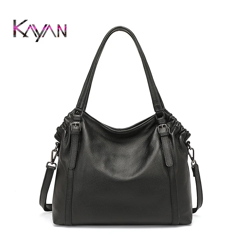 

Luxury Designer Women Handbag Large Genuine Leather Shoulder Bag Solid Lichee Crossbody Bag Versatlie Female Tote Purse Shopping