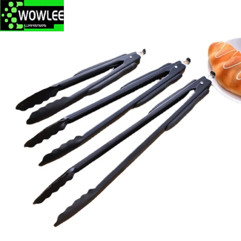 Stainless Steel Food Tongs, Barbecue, Bread, Salad, Cook, Party, Buffet Clip, Kitchen Accessories, 9 ", 12", 14 ", 1Pc