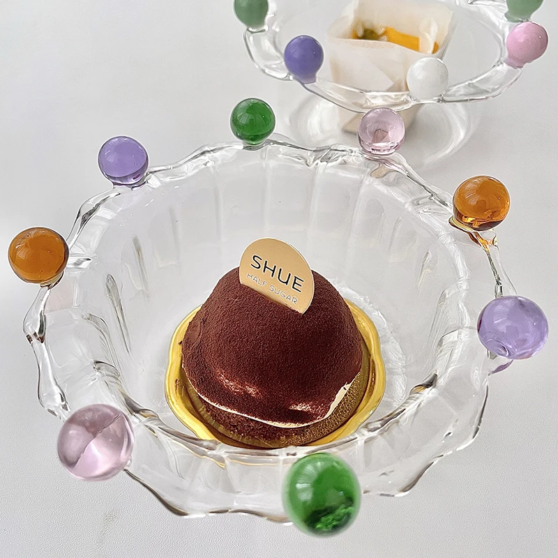 300ml Glass Pasta Bowls, Clear Salad Serving Bowl,Round Soup Bowl for