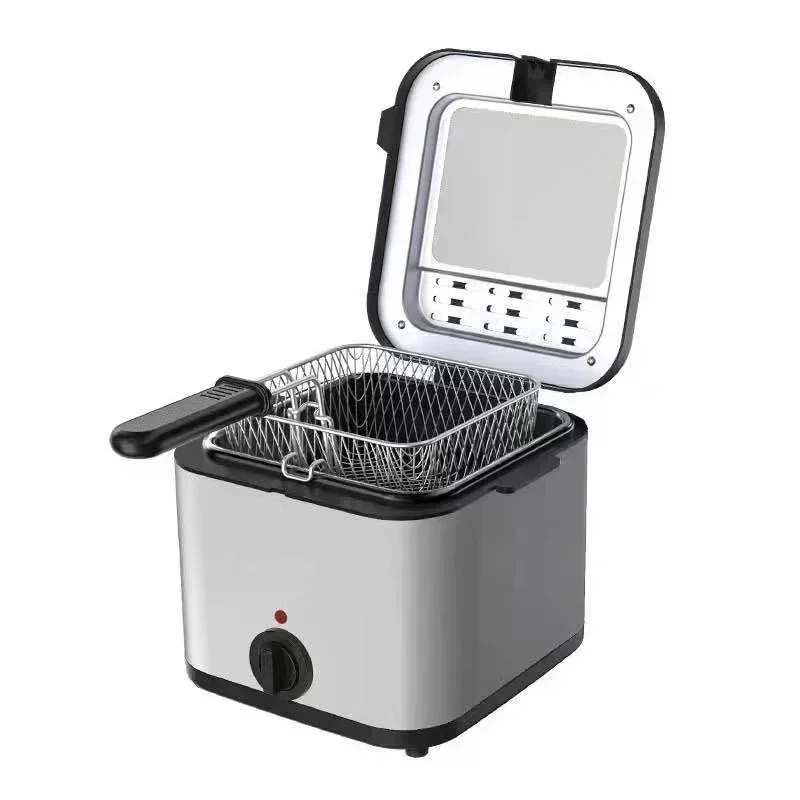 110V 220V 1000W 2.5L Home Multi Functional Electric Fryer Oil Fryer French Fries Chicken Wings Snack Machine 4