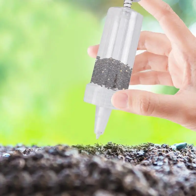 

Syringe Seeder Mini Seed Sowing Dispenser Garden Precision Seeding Fertilizing Planter Manual Sower Flower Bed Gardening Tool