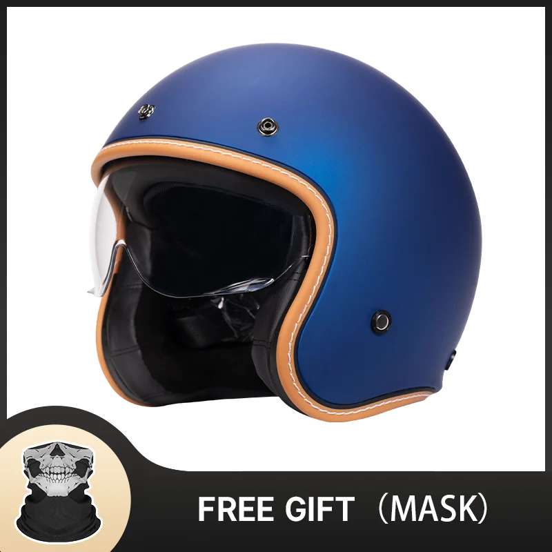 Cool Design All'Ingrosso Moto Open Face Casco Retro 3/4 Casco Moto Jet Scooter Bike Vesp Casco Retro Dot Casque