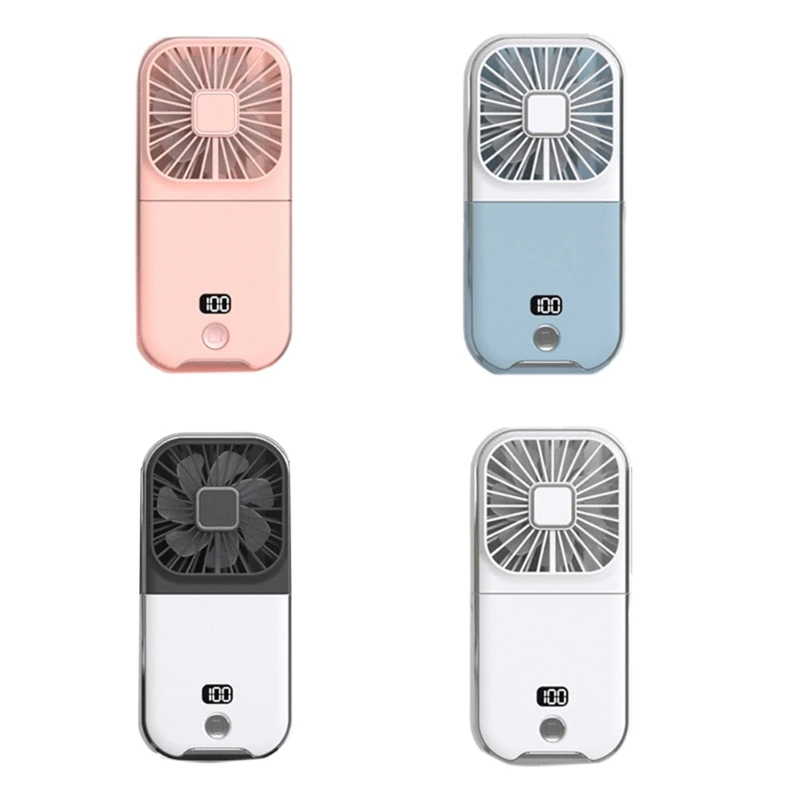 

M2EE Portable Chargeable Mini Fan Handheld Fans Foldable Fans Portable Hand-held Fan Plastic Material for Outdoor Indoor Use