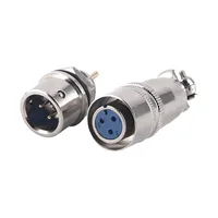 10SETS XS8 XS10 XS12 Aviation Connector Push-Pull Self-Locking Plug & Socket 2/3/4/5/6/7 Pin Gold-Plated Terminal Adapter Set 5