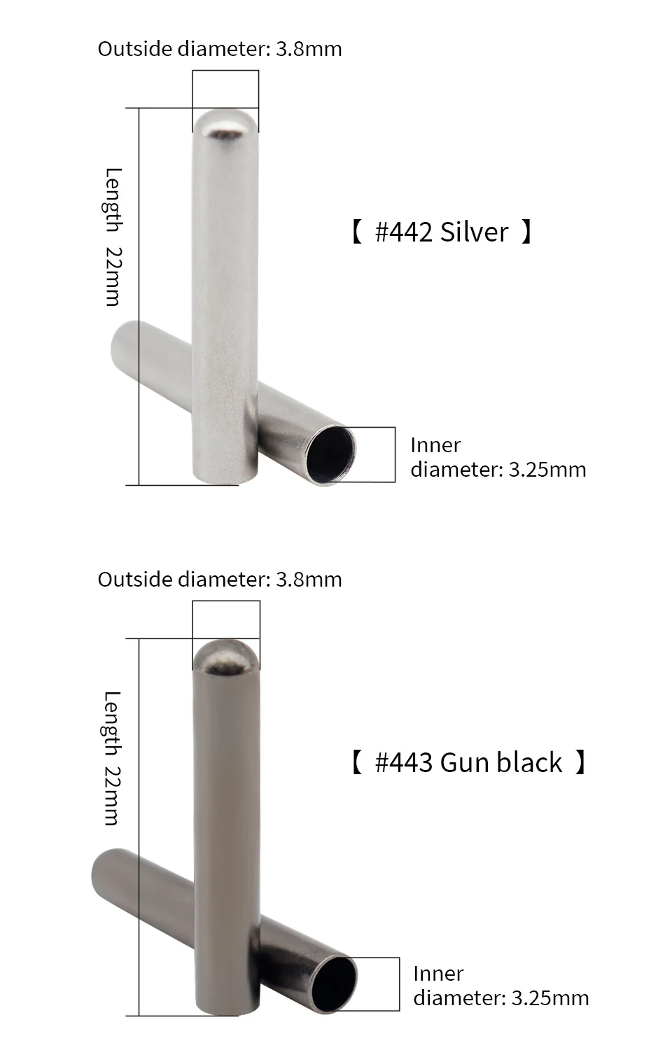 22 * 3,8 mm geschlossene Metall-Schnürsenkelspitzen für Turnschuhe, Stiefel, Upgrade-Schuhe, stilvolle Aglets-Schuhdekorationen, unterstützt Logo individuell – Detail 12